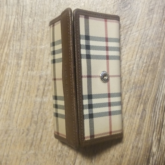 BURBERRY Nova Check 5 Ring Key holder Brown Leather EXCELLENT Condition Snappy - Picture 15 of 16